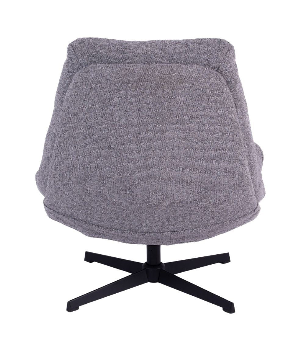 Fauteuil Wilmington Gris – Structure Métal – Design Contemporain