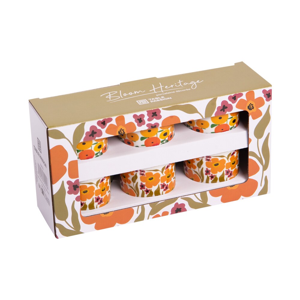 Coffret de 6 tasses Bloom Héritage 14 cl