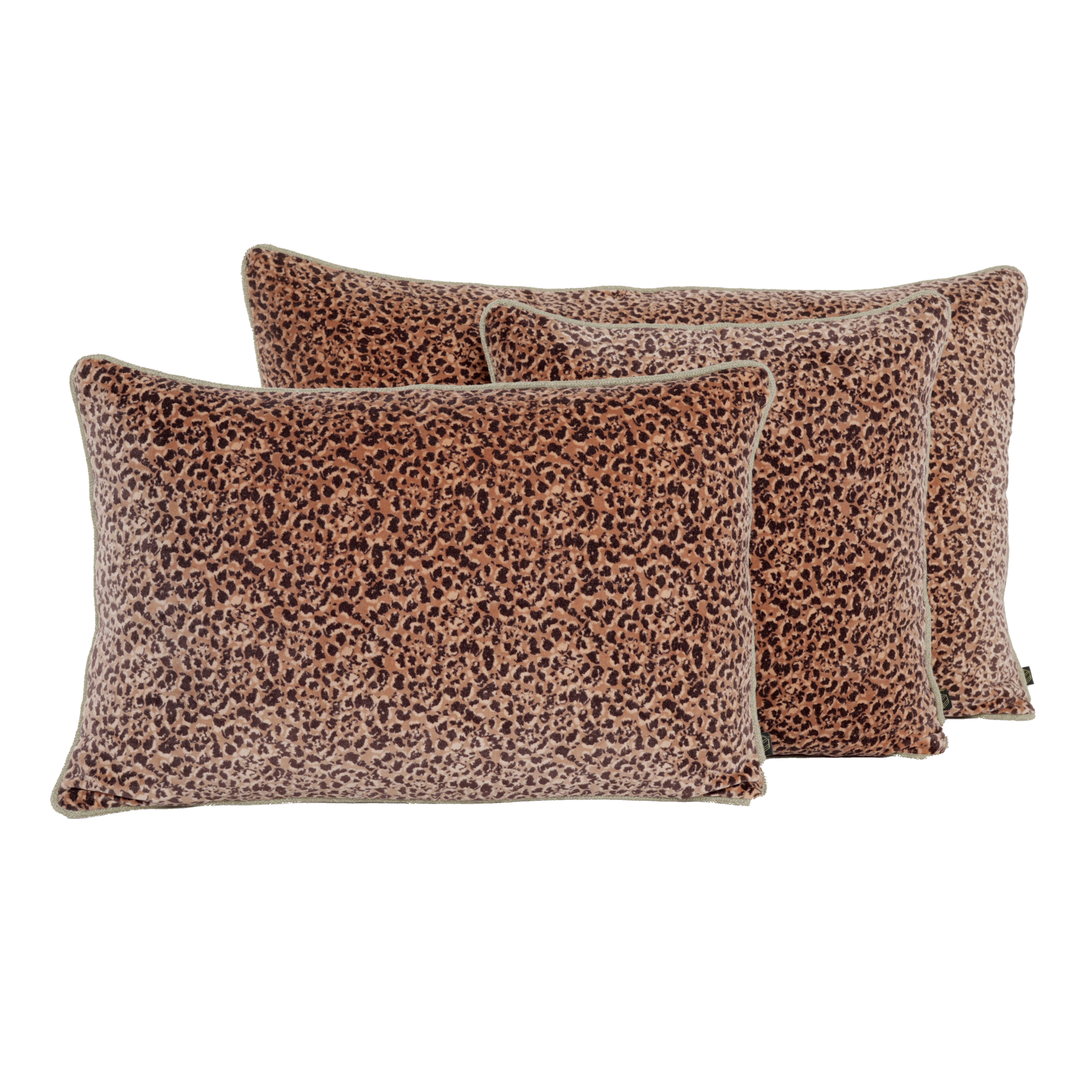 Coussin Léopard 45x45cm Mocaccino