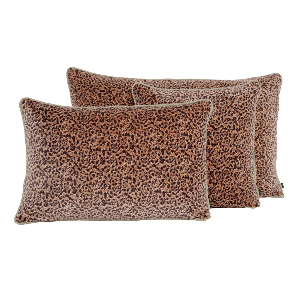 Coussin Léopard 40x60 cm Mocaccino