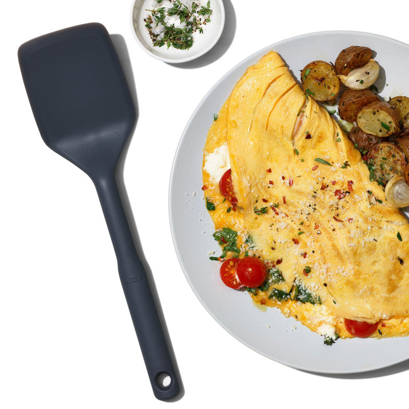 Grande spatule à retourner en silicone