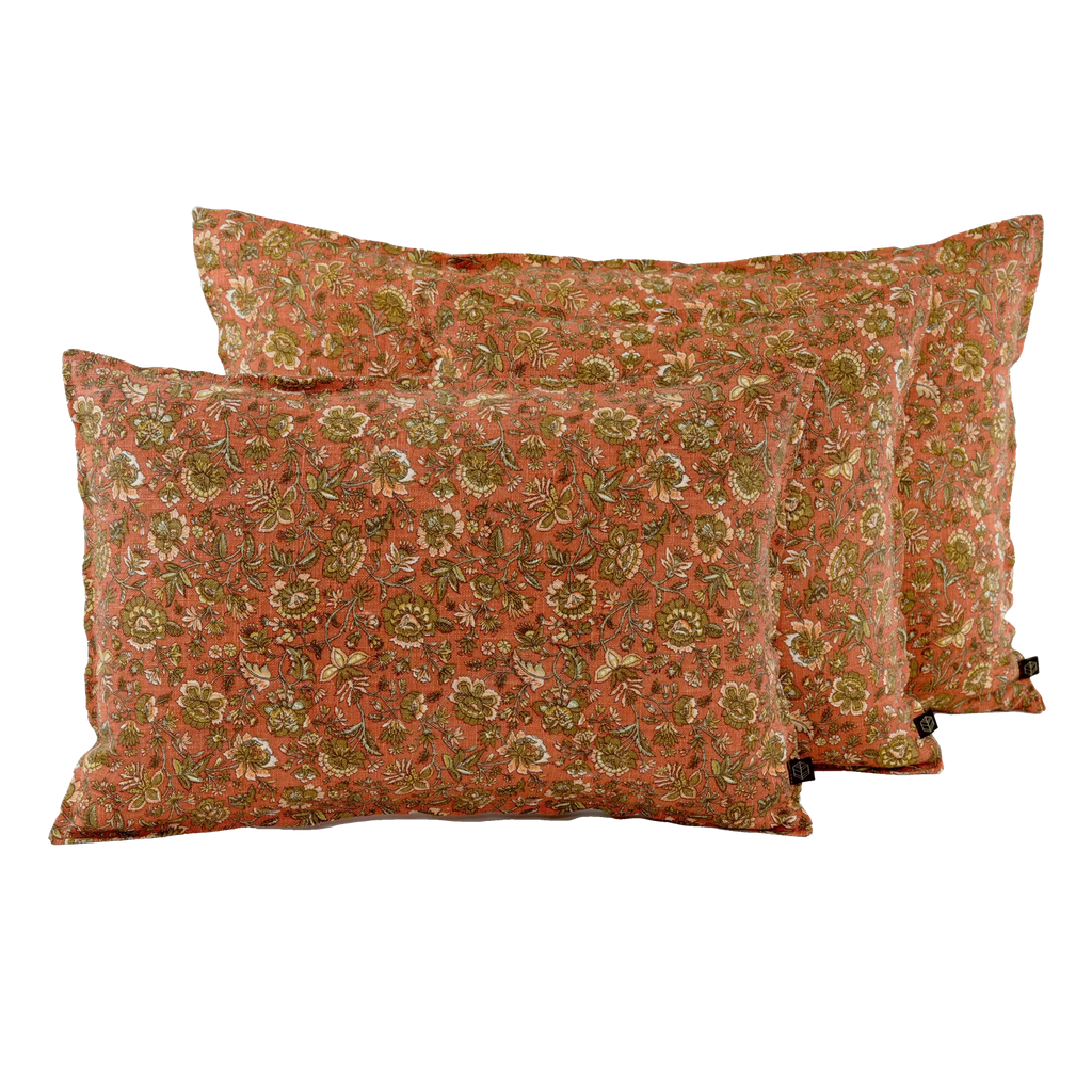 Coussin Samara Terre Brûlée – 40 × 60 cm