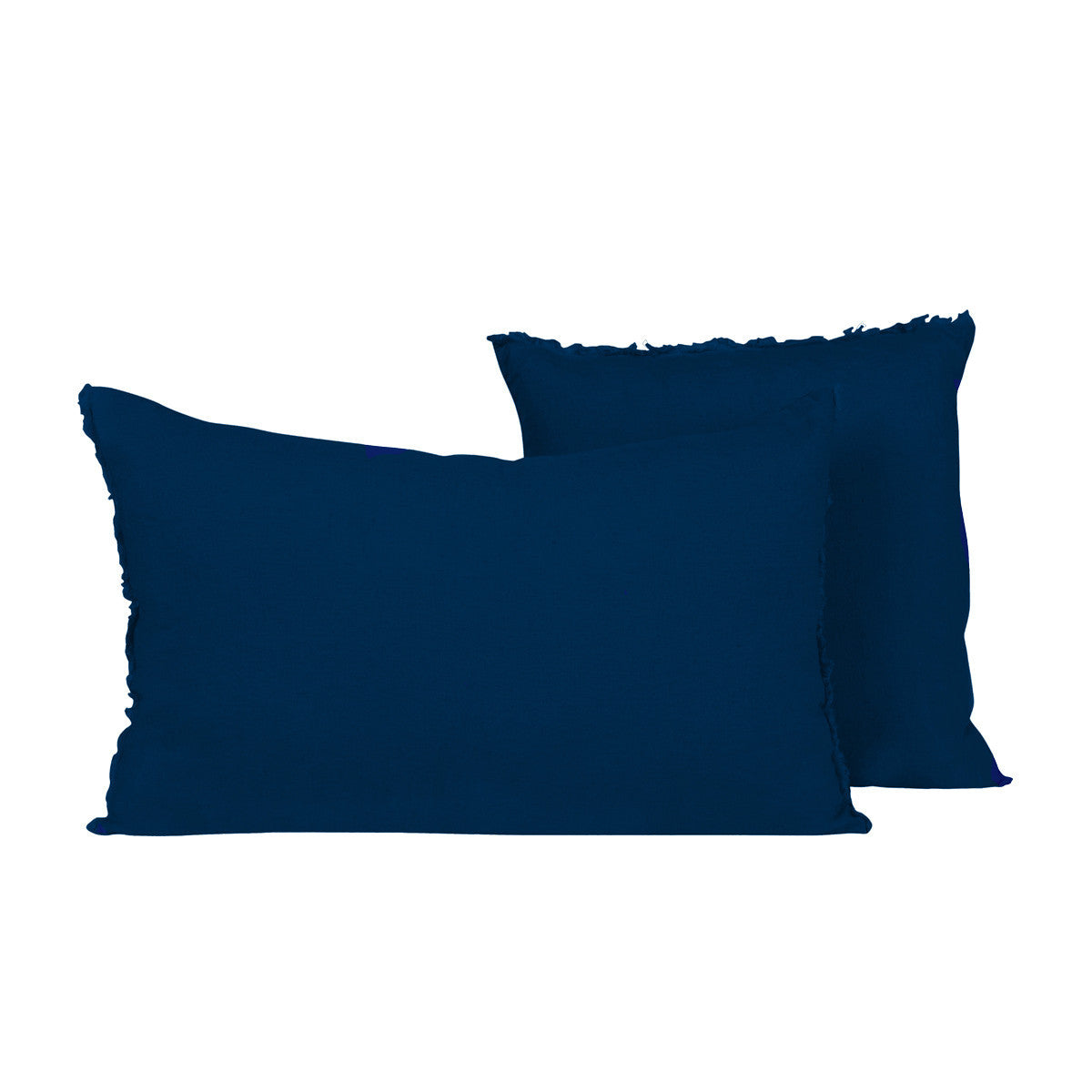 Coussin Viti II 45x45 cm Bleu Gitane 100% Lin lavé