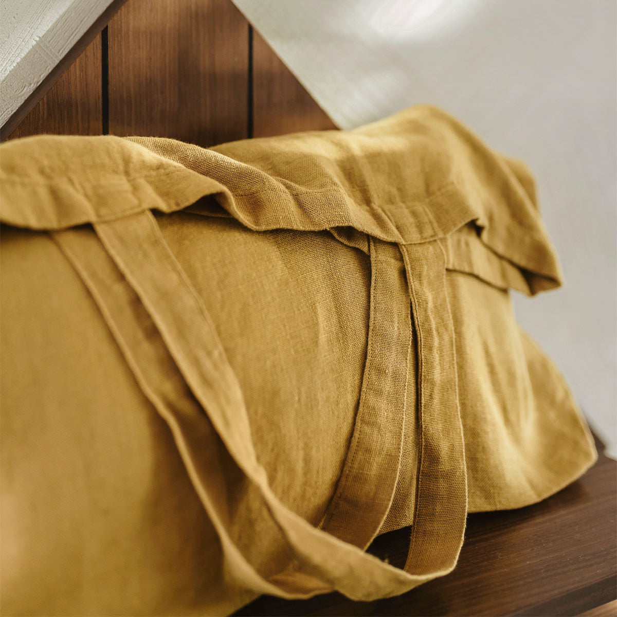 Sac Lavezzi – 60x35 cm – Safran – Lin lavé
