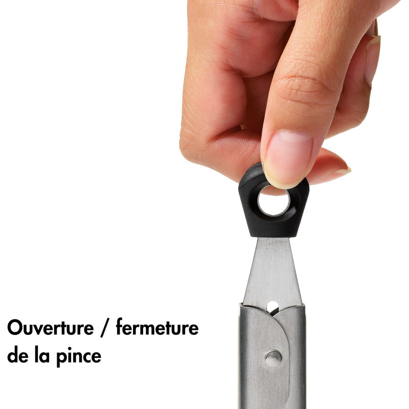 Set de 2 pinces de service en inox 22 cm et 18 cm
