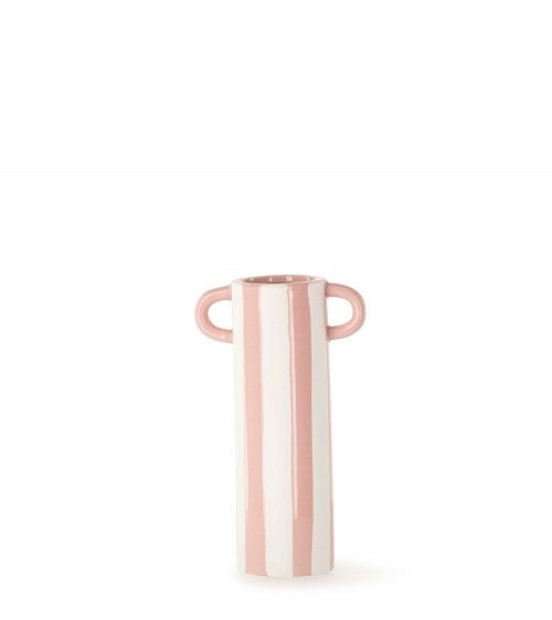 Vase à rayures Rose