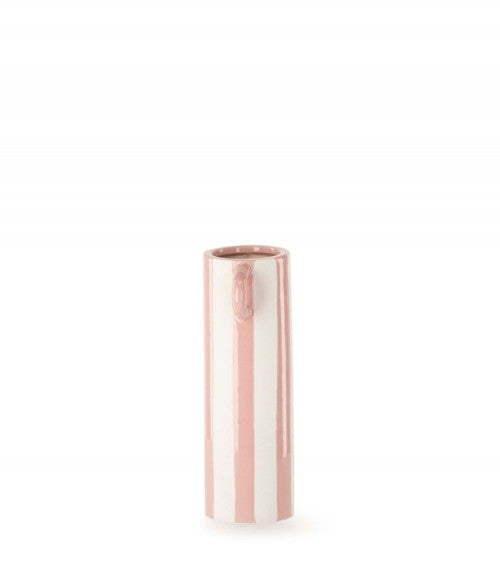 Vase à rayures Rose